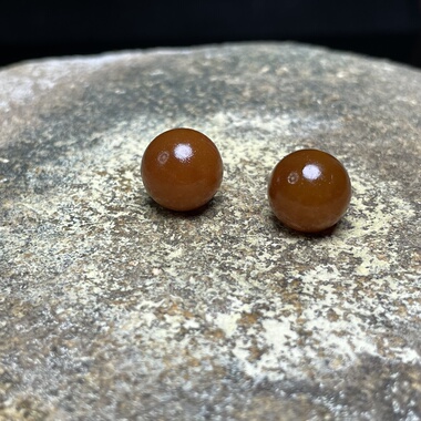 和田玉卡11mm圆珠红沁糖珠量大从优珠圆玉润无裂单珠散珠串珠