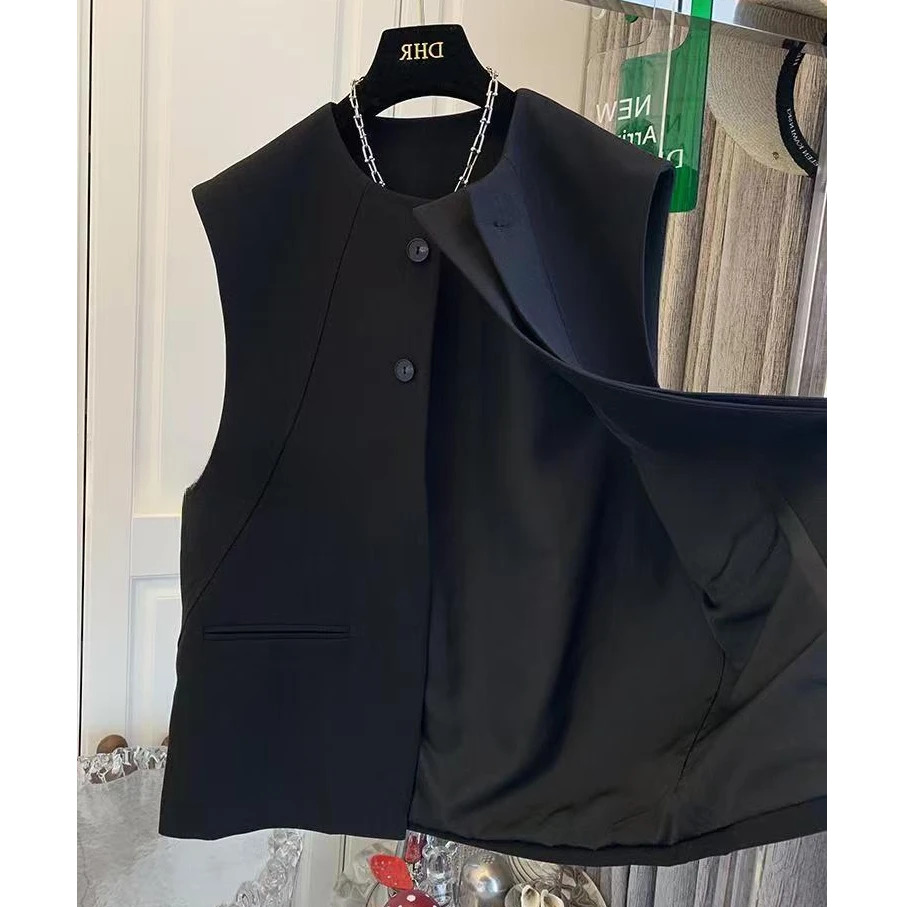 西装马甲女2025春秋新款韩版百搭气质西服马夹外穿背心坎肩外套女