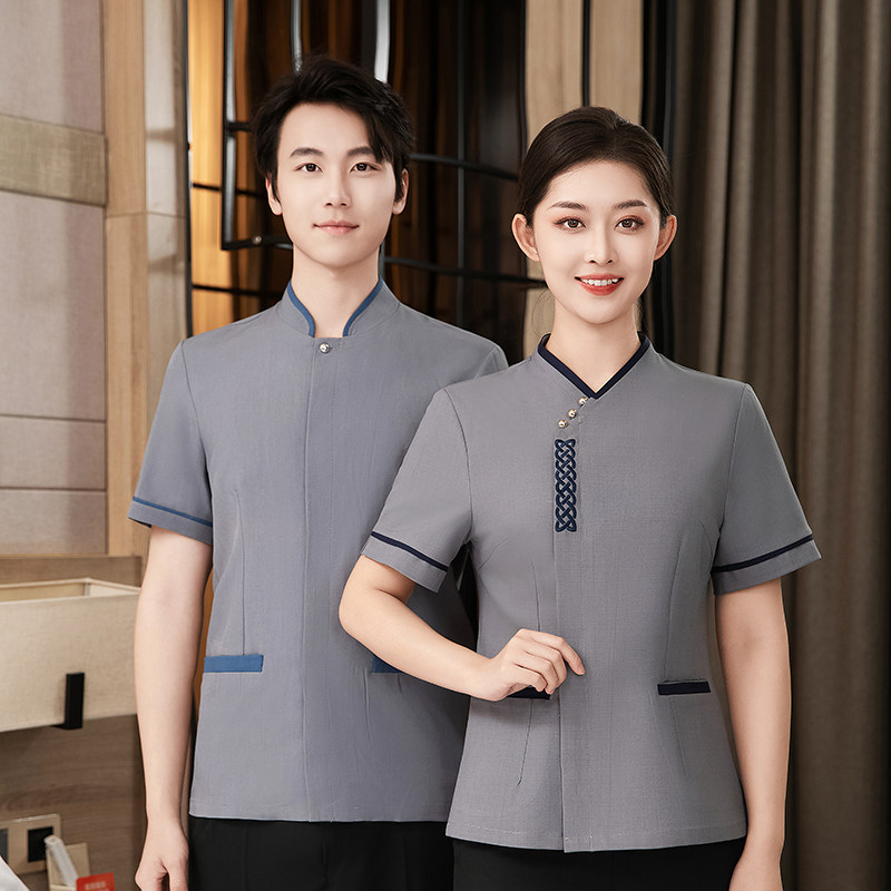 酒店保洁员短袖夏季阿姨工作服套装医院物业清洁工人工装制服男女