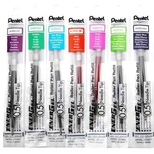 日本Pentel/派通 LRN5中性笔芯 适用于BLN75/BLN105 0.5mm 3色