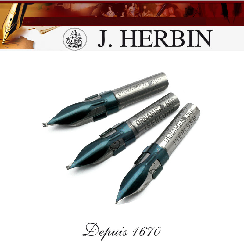 法国 Brause Herbin 蘸水 笔尖 Ornament 装饰型 单线条 字体笔尖
