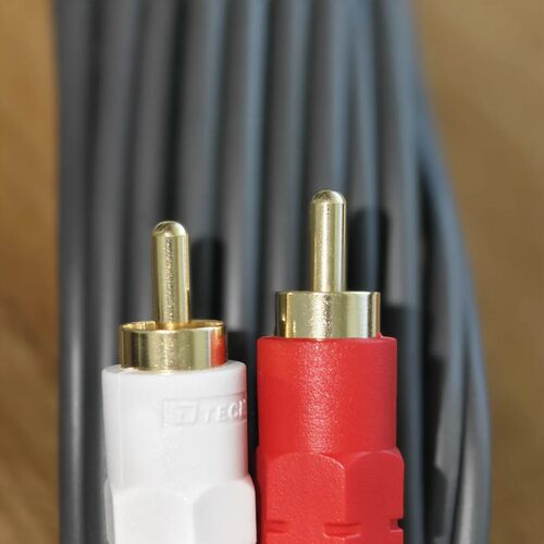 帝特商用3.5mm双莲花座音频线10米3.5转双莲花音 频线手机3.5