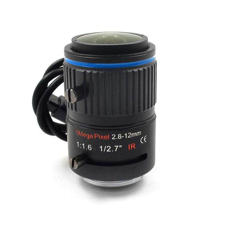 8-12mm自动光圈cs调焦高清摄像镜头 5mp人脸识别道路监控