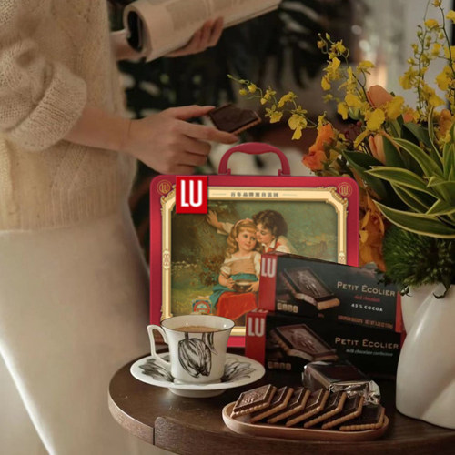 法国进口牛奶巧克力曲奇饼干