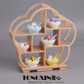 卡通立体仿真汤圆碗微缩仿真食碗儿童过家家六一礼物娃娃屋小摆件