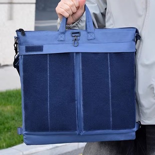 歼20飞行员头盔包男士斜挎包手提包大容量包魔术贴拎包长春航展包