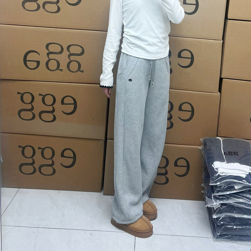 韩国松紧腰抽绳束脚卫裤