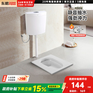 东鹏蹲便器蹲坑蹲蹲便器冲水箱家用蹲厕卫生间厕所蹲便器水箱整套