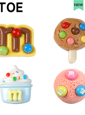 MTOE M巧克力饼干棒Crcs洞洞鞋配饰diy鞋扣配件鞋花鞋带扣1-5