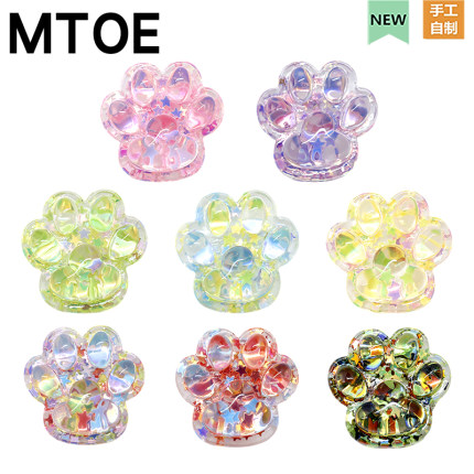 MTOE 透彩猫爪洞洞鞋配饰diy鞋带扣扑家大孔nativ鞋花联系备注