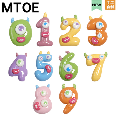 怪兽数字Cro洞洞鞋配饰diy鞋带扣