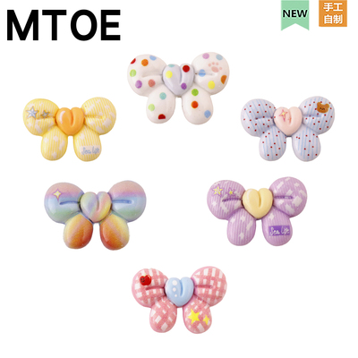 可爱领结洞洞鞋配饰diy配件