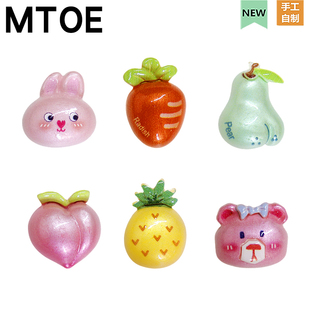 MTOE 小兔熊洞洞鞋配饰diy鞋带扣配件扑家大孔nativ鞋花备注c-6