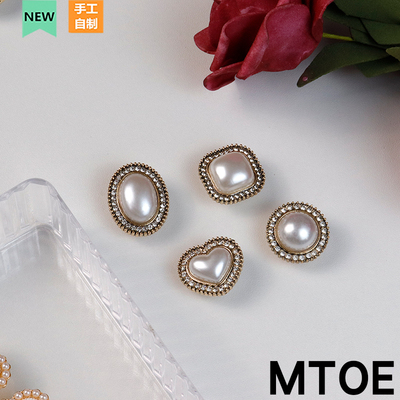 珍珠钻款鞋扣洞洞鞋装饰diy