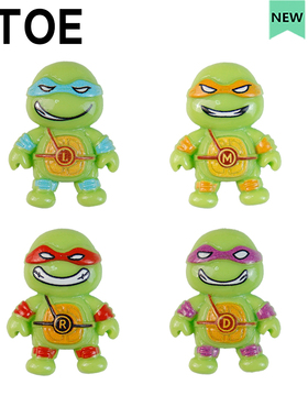 MTOE 绿色忍者龟Crocs洞洞鞋配饰diy鞋带扣卡通配件鞋扣2-8