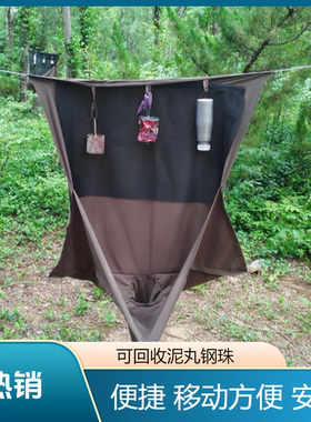 便携弹弓靶布靶箱弹力绒布耐打