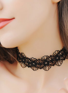 性感配饰镂空绑带项链脖圈
