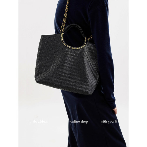 DOUBLE.R小瑞靓包编织链条腋下包