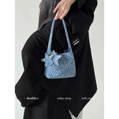 DOUBLE.R小瑞靓包休闲水洗斜挎包