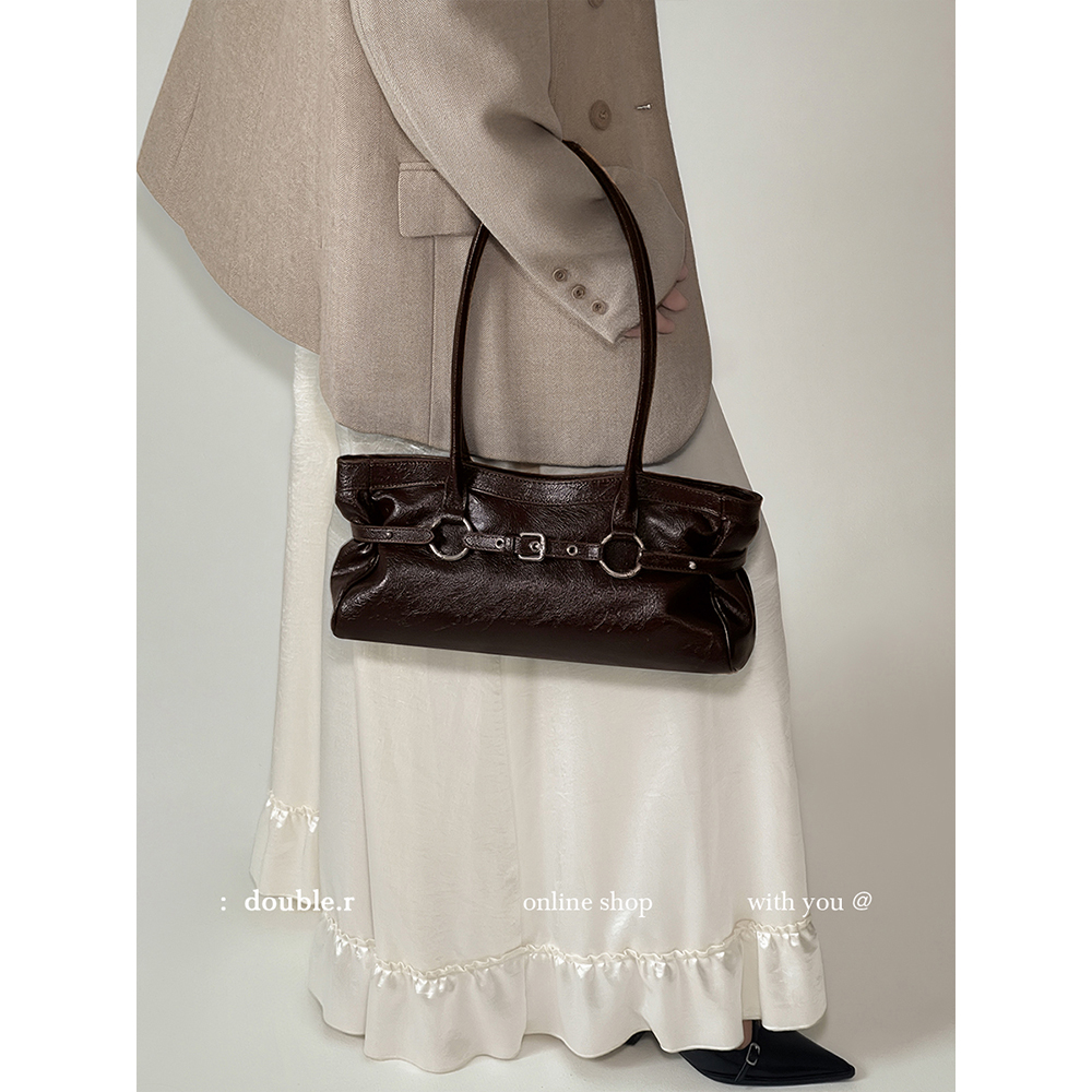 DOUBLE.R小瑞靓包复古单肩腋下包