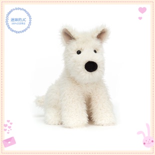 正品现货Jellycat西高地狗玩偶门罗苏格兰潦草小狗23cm毛绒玩偶