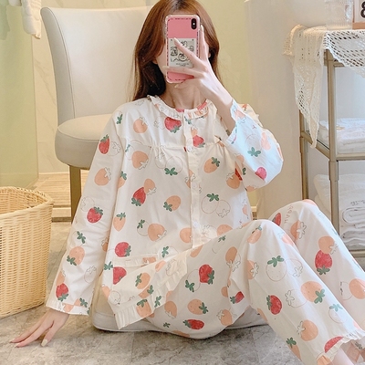 全棉两件套装春夏季薄款公主风