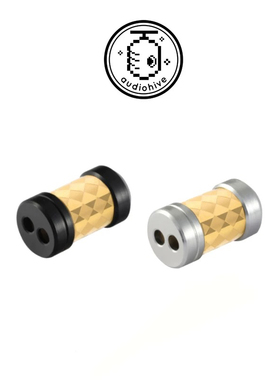 audiohive 分线器拉丝氧化铝/不锈钢耳机线中档分线器滑块 大线孔