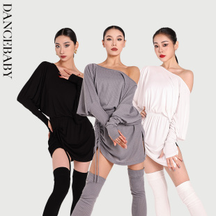 DANCEBABY新款 练功服连衣裙YD471 高级感拉丁舞服女成人舞蹈服套装