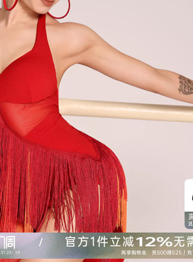 UDANCE拉丁舞服舞蹈服2026新款服装成人舞蹈练功服流苏连衣裙A53