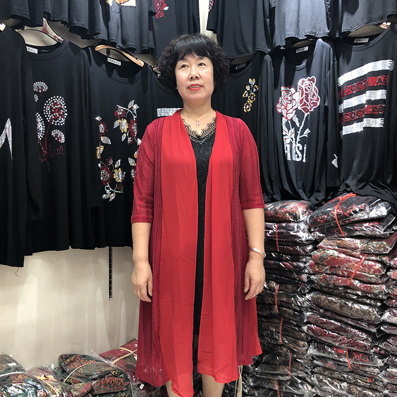 (用1元券)中老年套装夏真两件套妈妈装连衣裙