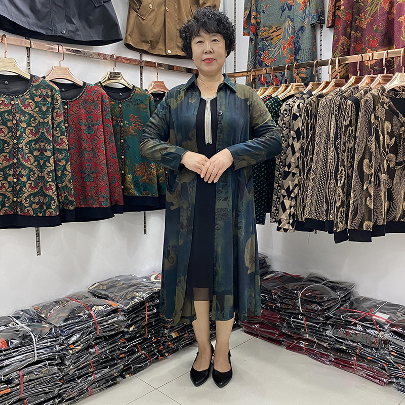 妈妈风衣外套女中长2022秋冬新款