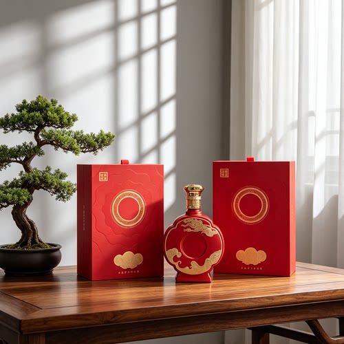 喜宴中国风白酒空瓶礼盒定制