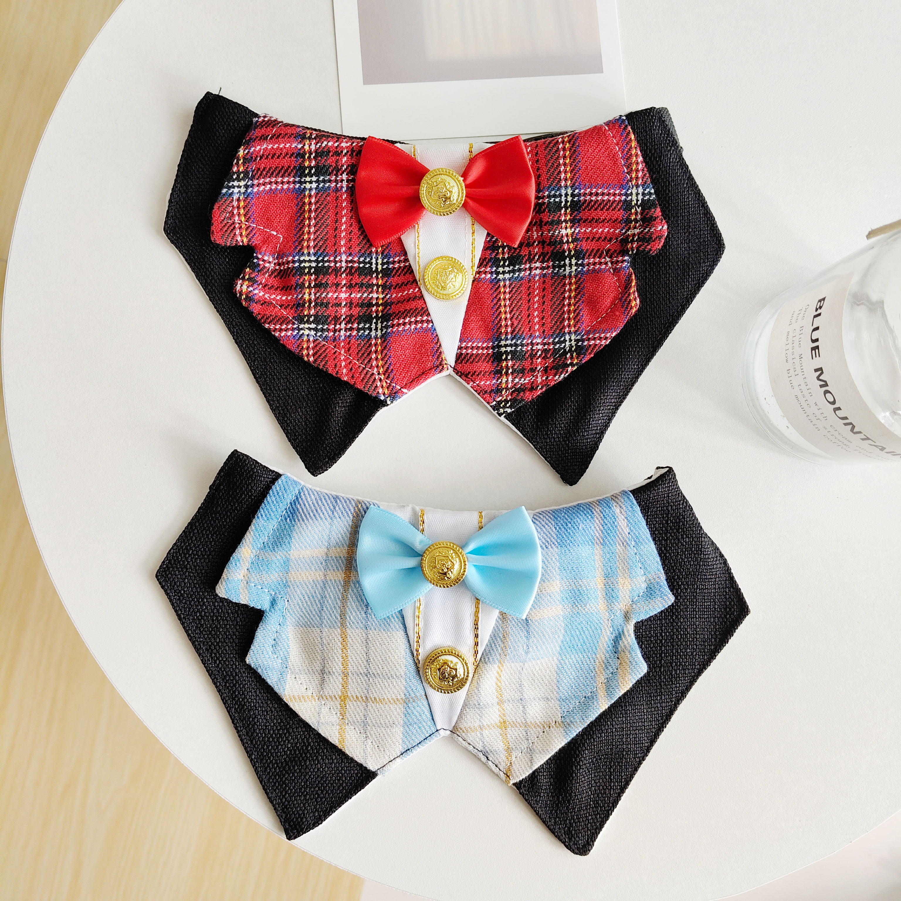 狗狗绅士风小礼服宠物狗狗英伦学院风猫咪口水巾小狗围兜领结围脖