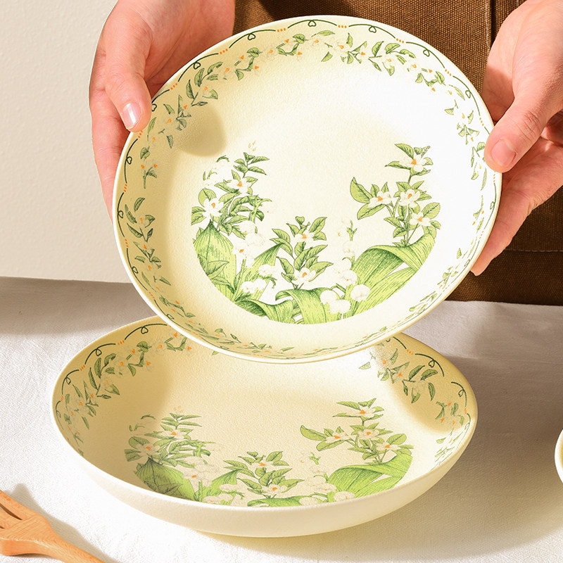 精美中式菜盘面盘沙拉盘甜品盘点心盘鱼盘味碟釉下彩高颜值耐高温,餐饮具,盘,淘宝优惠券,粉丝福利购,淘宝优惠卷