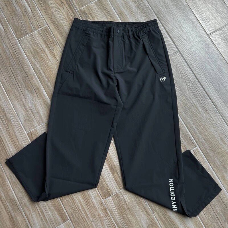 高尔夫男装长裤雨衣裤弹力松紧腰防水防风速干防水雨裤运动休闲