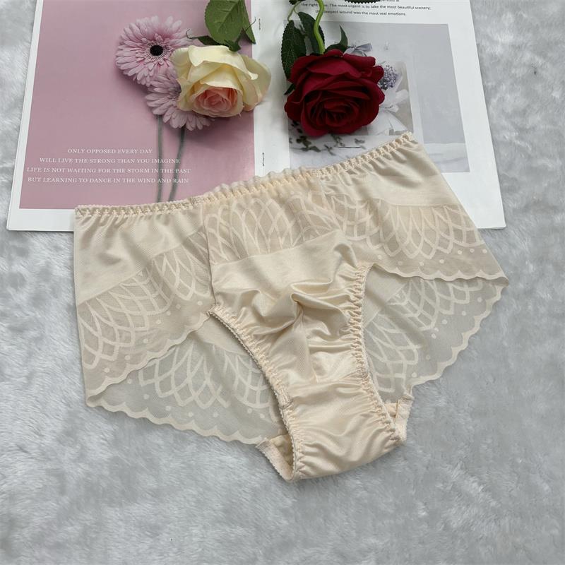 时尚日单新款丝滑弹力缎面丝柔软贴身面料女版男式中高腰日常内裤