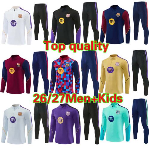 26-27 Soccer Jacket Barcelona Training Wear Soccer Jersey