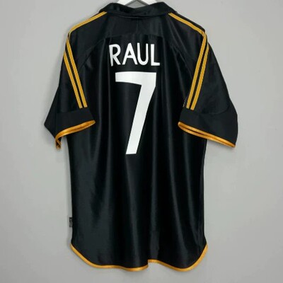 Raul jersey Real Madrid away 98 00 retro football shirt