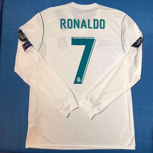 2017-18 Real Madrid Jersey Long Sleeve Ronaldo Benzema