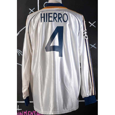 98 00 Retro Real Madrid Long HIERRO GUTI RAUL Classic Jersey