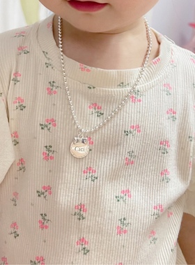 蝴蝶结圆珠链1000SE纯银