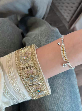 五帝铜钱足银999葫芦手链女款编织招财盘缠手串送女友礼物情侣