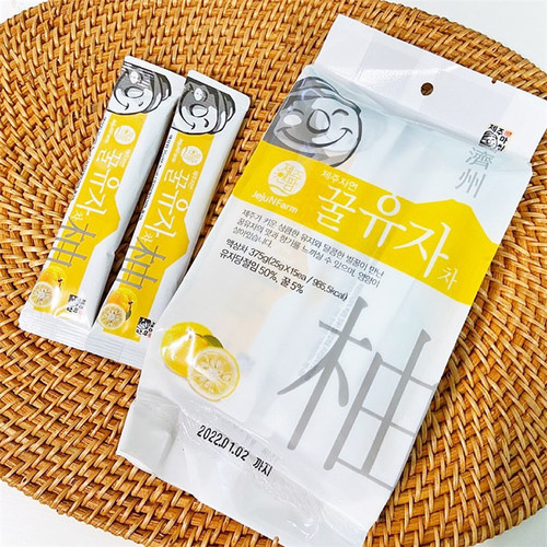 韩国进口jejun-farm济州岛特产蜂蜜青橘柑橘柚子茶速溶浓缩果茶 - 封面
