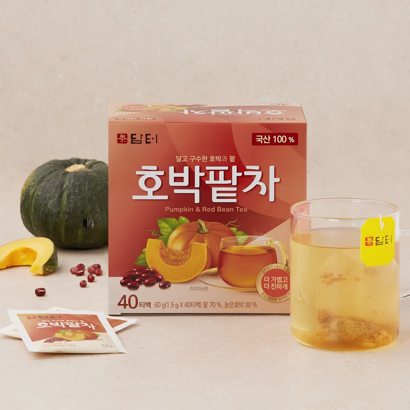 韩国进口丹特南瓜红豆茶老南瓜茶玉米须茶大麦茶代用茶包冷泡茶
