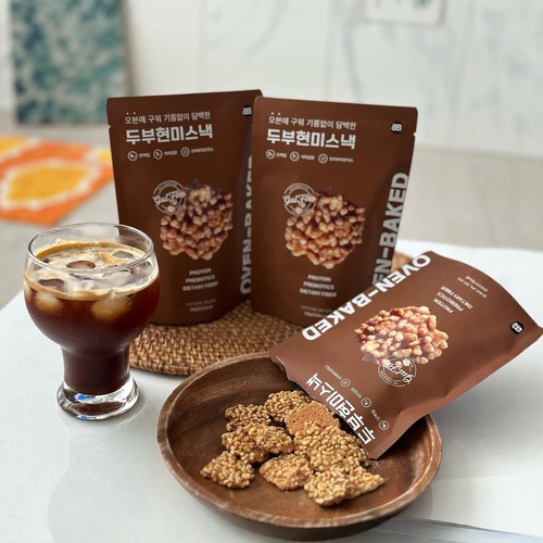 韩国进口豆腐燕麦糙米代餐饼干