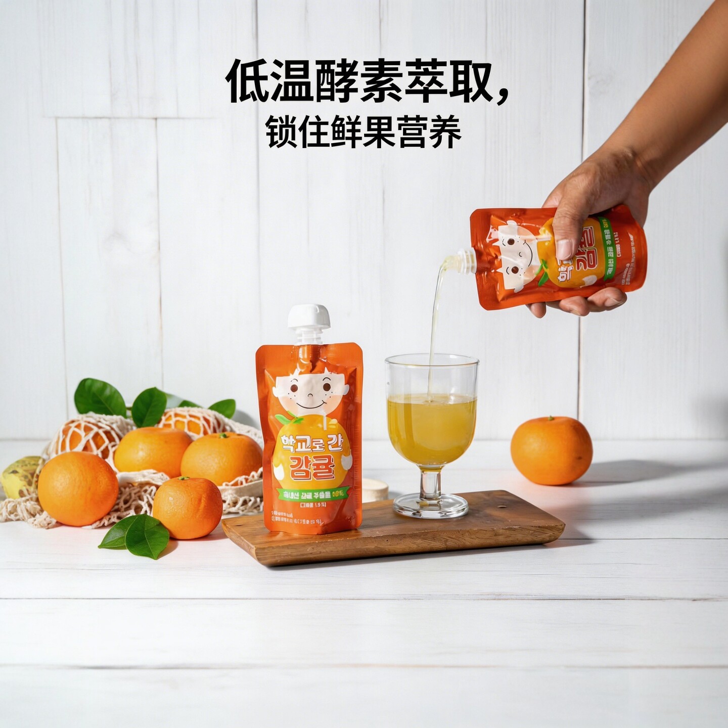 韩国进口果汁Lictra橘子汁草莓汁葡萄汁儿童校园健康饮料鲜果萃取 - 实物图