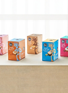 韩国进口 jardin莫里意式焦糖香草摩卡抹茶丝滑速溶拿铁咖啡奶茶