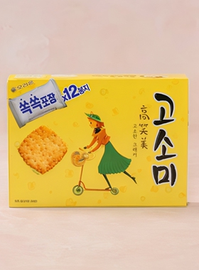 韩国进口好丽友高笑美饼干芝麻薄脆饼干解馋饱腹下午茶早餐零食