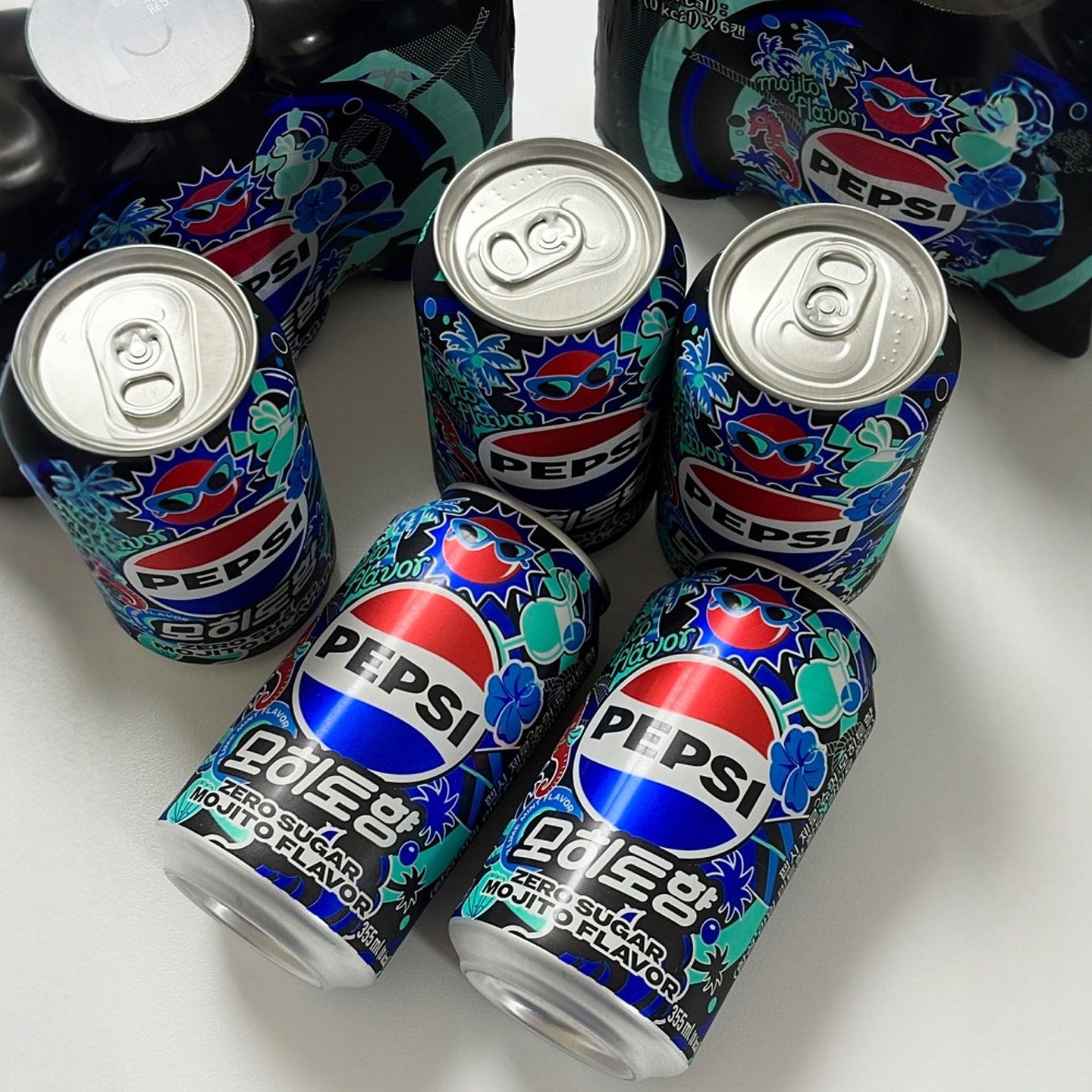 韩国百事可乐零度莫吉托碳酸汽水