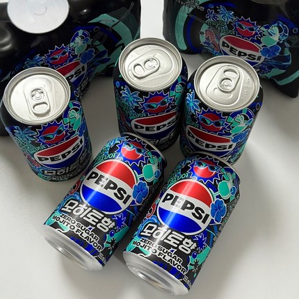 韩国原装进口百事可乐无蔗糖零度莫吉托碳酸饮料汽水清爽解暑饮料